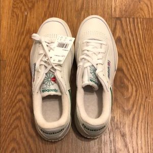 NWT Reebok Classics Club C Double - White w/ Green
